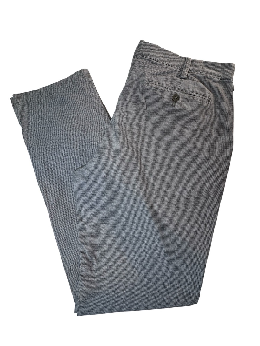 Express Men's Gray Micro-Pattern Dress Pants